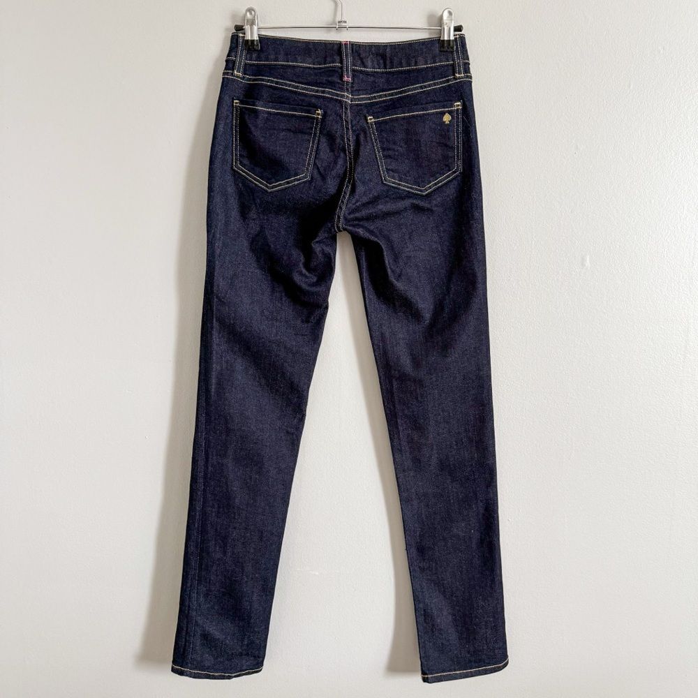 Kate Spade Dark Blue Play Hooky Skinny Jeans Size 24 - Picture 3 of 7